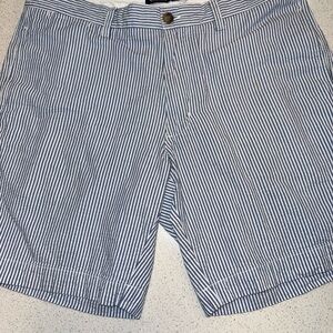 Chaps Blue & White Striped Kids Shorts